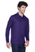 Core 365 88192/88192T Mens Pinnacle Performance Moisture Wicking Long Sleeve Polo Shirt Campus Purple Model 3q