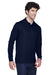 Core 365 88192/88192T Mens Pinnacle Performance Moisture Wicking Long Sleeve Polo Shirt Classic Navy Blue Model 3q