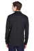 Core 365 88192P Mens Pinnacle Performance Moisture Wicking Long Sleeve Polo Shirt w/ Pocket Black Model Back