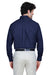 Core 365 88193/88193T Mens Operate UV Protection Long Sleeve Button Down Shirt w/ Pocket Classic Navy Blue Model Back