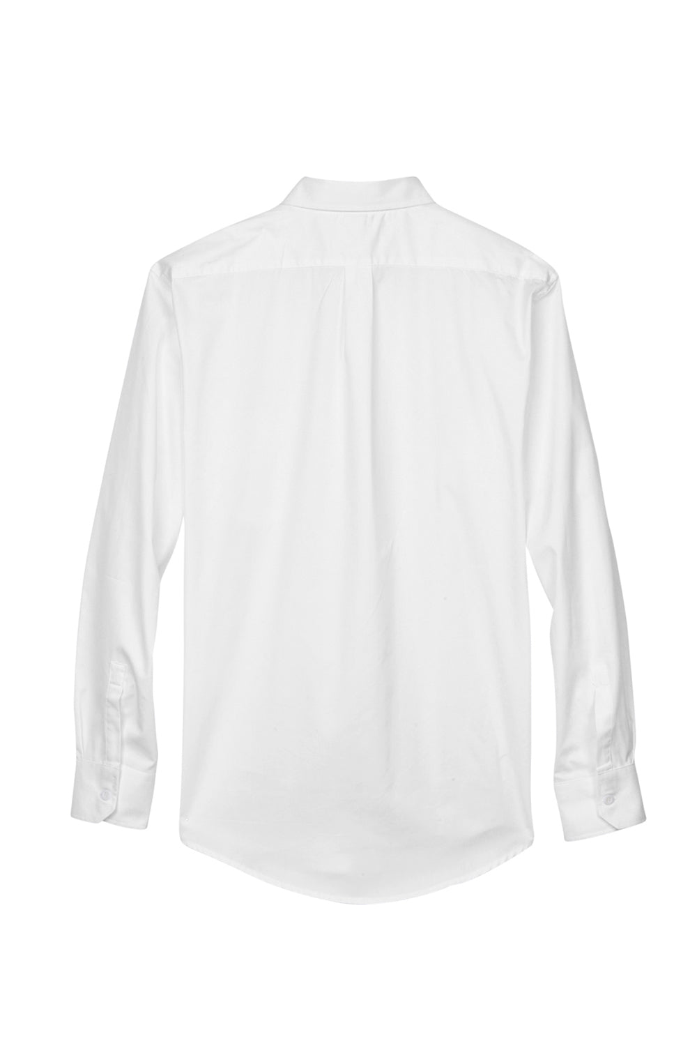 Core 365 88193/88193T Mens Operate UV Protection Long Sleeve Button Down Shirt w/ Pocket White Flat Back