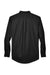 Core 365 88193/88193T Mens Operate UV Protection Long Sleeve Button Down Shirt w/ Pocket Black Flat Back