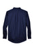 Core 365 88193/88193T Mens Operate UV Protection Long Sleeve Button Down Shirt w/ Pocket Classic Navy Blue Flat Back