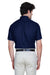 Core 365 88194/88194T Mens Optimum UV Protection Short Sleeve Button Down Shirt w/ Pocket Classic Navy Blue Model Back