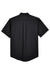 Core 365 88194/88194T Mens Optimum UV Protection Short Sleeve Button Down Shirt w/ Pocket Black Flat Back