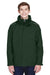 Core 365 88205/88205T Mens Region 3-in-1 Water Resistant Full Zip Hooded Jacket Forest Green Model Front