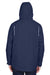 Core 365 88205/88205T Mens Region 3-in-1 Water Resistant Full Zip Hooded Jacket Classic Navy Blue Model Back