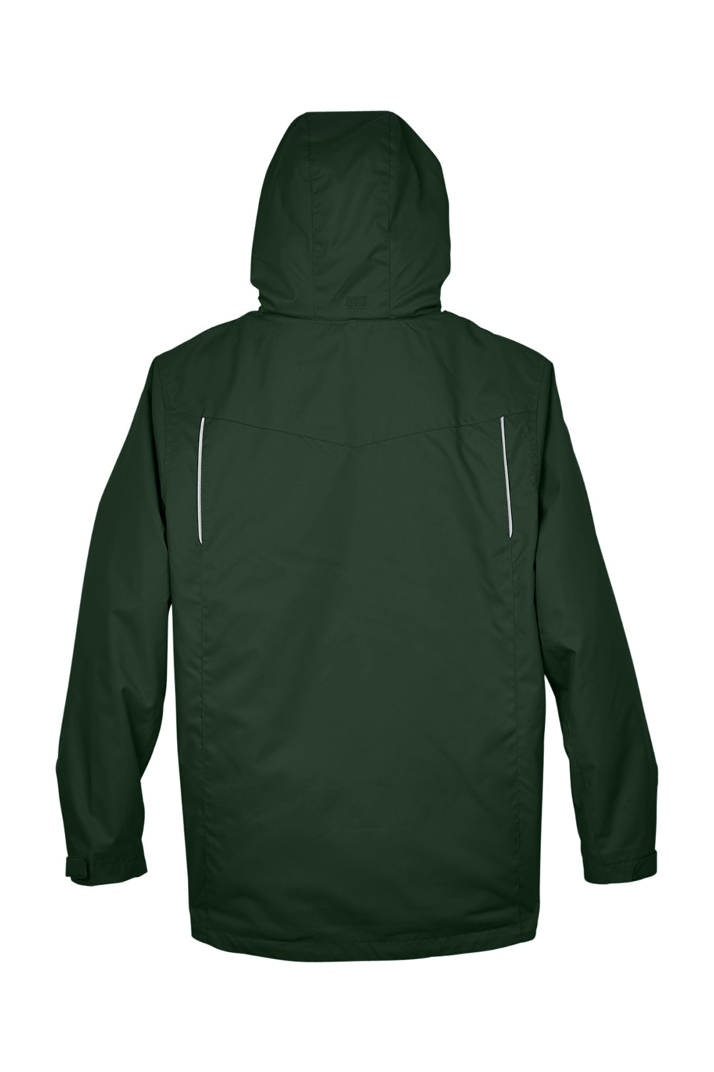 Core 365 88205/88205T Mens Region 3-in-1 Water Resistant Full Zip Hooded Jacket Forest Green Flat Back