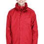 Core 365 Mens Region 3-in-1 Water Resistant Full Zip Hooded Jacket - Classic Red - Closeout