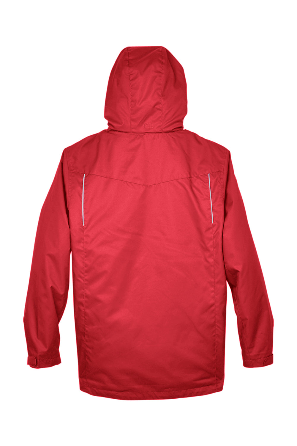 Core 365 88205/88205T Mens Region 3-in-1 Water Resistant Full Zip Hooded Jacket Classic Red Flat Back