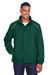 Core 365 88224/88224T Mens Profile Water Resistant Full Zip Hooded Jacket Forest Green Model Front