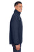 Core 365 88224/88224T Mens Profile Water Resistant Full Zip Hooded Jacket Classic Navy Blue Model Side