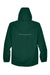 Core 365 88224/88224T Mens Profile Water Resistant Full Zip Hooded Jacket Forest Green Flat Back