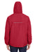 Core 365 88224/88224T Mens Profile Water Resistant Full Zip Hooded Jacket Classic Red Model Back