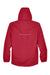 Core 365 88224/88224T Mens Profile Water Resistant Full Zip Hooded Jacket Classic Red Flat Back