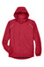 Core 365 88224/88224T Mens Profile Water Resistant Full Zip Hooded Jacket Classic Red Flat Front