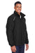 Core 365 88224/88224T Mens Profile Water Resistant Full Zip Hooded Jacket Black Model 3q