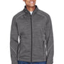 North End Mens Sport Red Flux Full Zip Jacket - Carbon Grey/Black