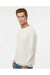 MV Sport 19179 Mens Corded Crewneck Sweatshirt Ivory Model Side