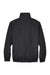 UltraClub 8921 Mens Adventure Wind & Water Resistant Full Zip Jacket Black Flat Back