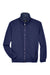 UltraClub 8921 Mens Adventure Wind & Water Resistant Full Zip Jacket Navy Blue Flat Front