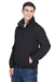 UltraClub 8921 Mens Adventure Wind & Water Resistant Full Zip Jacket Black Model 3q