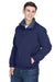 UltraClub 8921 Mens Adventure Wind & Water Resistant Full Zip Jacket Navy Blue Model 3q