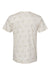 Code Five 3929 Mens Star Print Short Sleeve Crewneck T-Shirt Heather Natural Flat Back