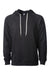 Independent Trading Co. SS1000 Mens Icon Loopback Terry Hooded Sweatshirt Hoodie Black Flat Front