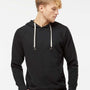 Independent Trading Co. Mens Icon Loopback Terry Hooded Sweatshirt Hoodie - Black