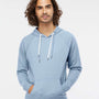 Independent Trading Co. Mens Icon Loopback Terry Hooded Sweatshirt Hoodie - Misty Blue