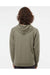 Independent Trading Co. SS1000 Mens Icon Loopback Terry Hooded Sweatshirt Hoodie Olive Green Model Back