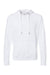 Independent Trading Co. SS1000 Mens Icon Loopback Terry Hooded Sweatshirt Hoodie White Flat Front