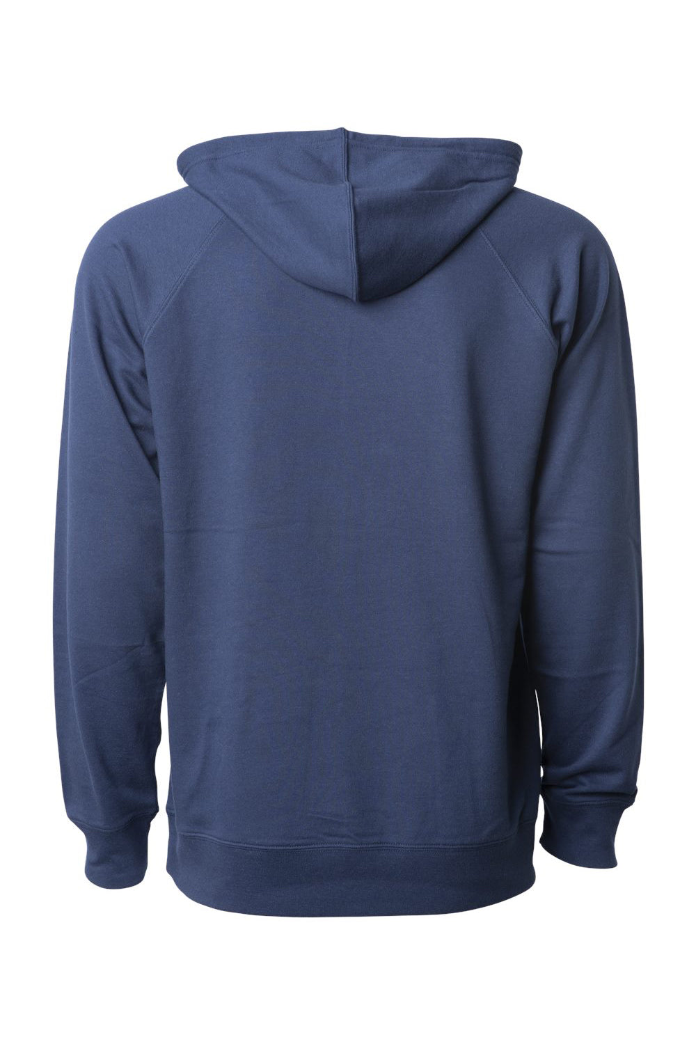 Independent Trading Co. SS1000 Mens Icon Loopback Terry Hooded Sweatshirt Hoodie Indigo Blue Flat Back