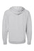 Independent Trading Co. SS1000Z Mens Icon Loopback Terry Full Zip Hooded Sweatshirt Hoodie Heather Grey Flat Back