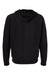 Independent Trading Co. SS1000Z Mens Icon Loopback Terry Full Zip Hooded Sweatshirt Hoodie Black Flat Back