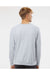 Independent Trading Co. SS1000C Mens Icon Loopback Terry Crewneck Sweatshirt Heather Grey Model Back