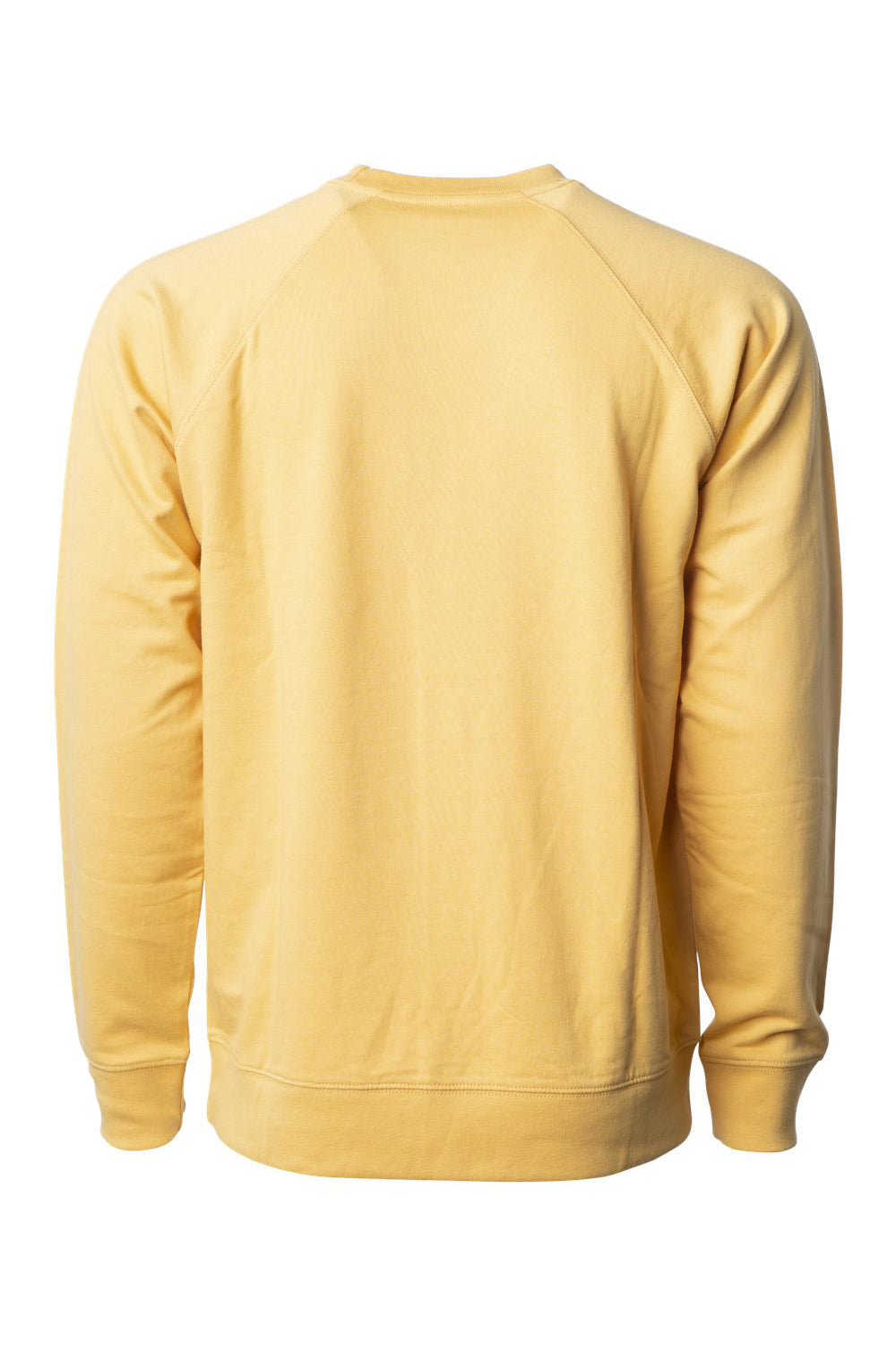 Independent Trading Co. SS1000C Mens Icon Loopback Terry Crewneck Sweatshirt Harvest Gold Flat Back