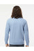Independent Trading Co. SS1000C Mens Icon Loopback Terry Crewneck Sweatshirt Misty Blue Model Back