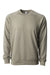 Independent Trading Co. SS1000C Mens Icon Loopback Terry Crewneck Sweatshirt Olive Green Flat Front