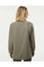 Independent Trading Co. SS1000C Mens Icon Loopback Terry Crewneck Sweatshirt Olive Green Model Back