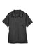 UltraClub 8981 Womens Cabana Breeze Short Sleeve Button Down Camp Shirt w/ Pocket Black Flat Front