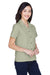 UltraClub 8981 Womens Cabana Breeze Short Sleeve Button Down Camp Shirt w/ Pocket Sage Green Model 3q