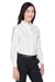 UltraClub 8990 Womens Classic Oxford Wrinkle Resistant Long Sleeve Button Down Shirt w/ Pocket White Model 3q