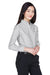 UltraClub 8990 Womens Classic Oxford Wrinkle Resistant Long Sleeve Button Down Shirt w/ Pocket Charcoal Grey Model 3q