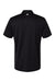 Adidas A480 Mens Floating 3 Stripes UPF 50+ Short Sleeve Polo Shirt Black Flat Back