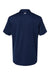 Adidas A480 Mens Floating 3 Stripes UPF 50+ Short Sleeve Polo Shirt Team Navy Blue/White Flat Back