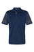 Adidas A490 Mens Striped UPF 50+ Short Sleeve Polo Shirt Team Navy Blue/Grey Flat Front