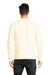 Next Level 9001 Mens Fleece Crewneck Sweatshirt w/ Pouch Pocket Natural Model Back