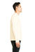 Next Level 9001 Mens Fleece Crewneck Sweatshirt w/ Pouch Pocket Natural Model Side